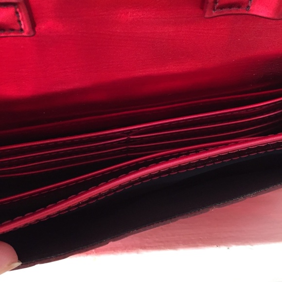 Marc Jacobs Red Mirrored Heart Leather Clutch - Picture 6 of 7